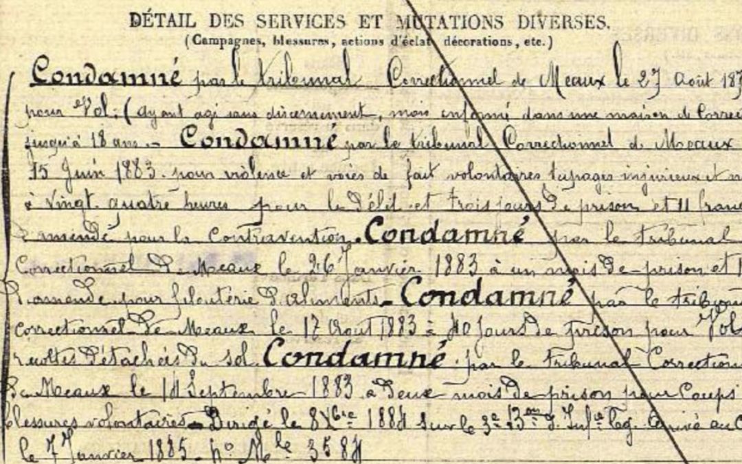 Gustave Louis TARISIEN, une vie mouvementée face à la justice – Partie 1